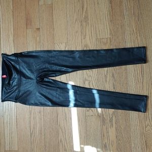 SPANX Small Petite faux leather leggings
